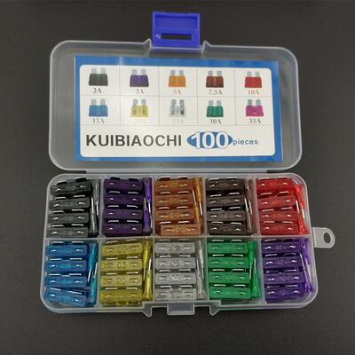 中号汽车保险丝 2A 3A 5A 7.5A 10A 15A 20A 25A 30A 35A 各10个