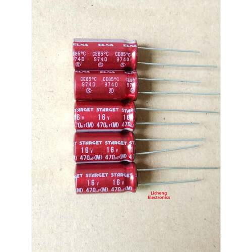 依娜 ELNA 16V470UF STARGET 剧场版 血红珍品 绝版 红袍 铜脚