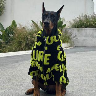 杜宾衣服冬季保暖棉服马犬魏玛衣服大狗加厚衣服大型犬羊羔毛棉服
