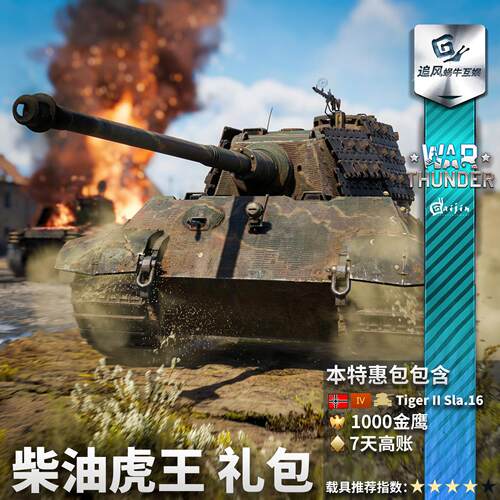 War Thunder 战争雷霆 柴油 虎王 德系 King Tiger 礼包AI