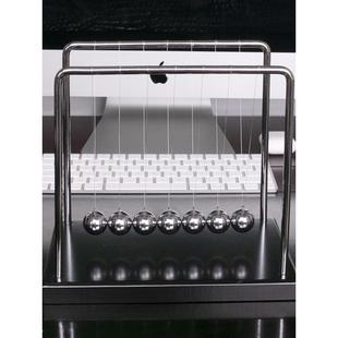 牛顿摆球器7球大号发疯摇摆撞珠桌面物理小摆件单摆波实验撞击球