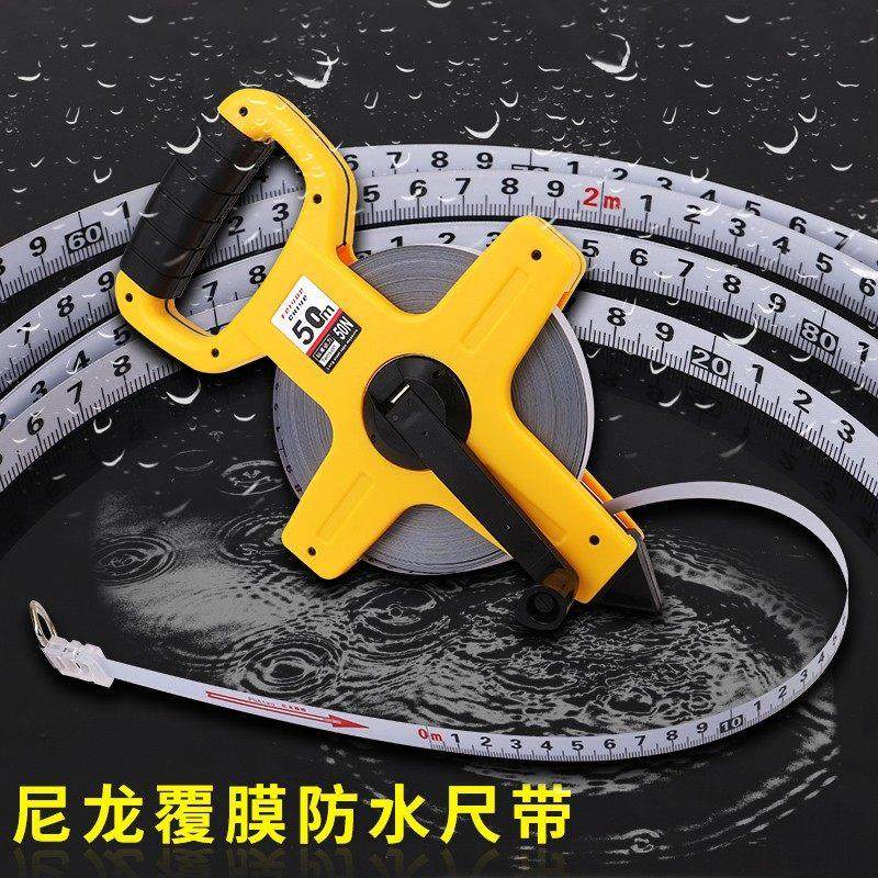 尼龙覆膜防水30 50 100米手提式架子卷尺工程测量摇卷尺插地卷尺,五金/工具,卷尺,淘宝优惠券,粉丝福利购,淘宝优惠卷