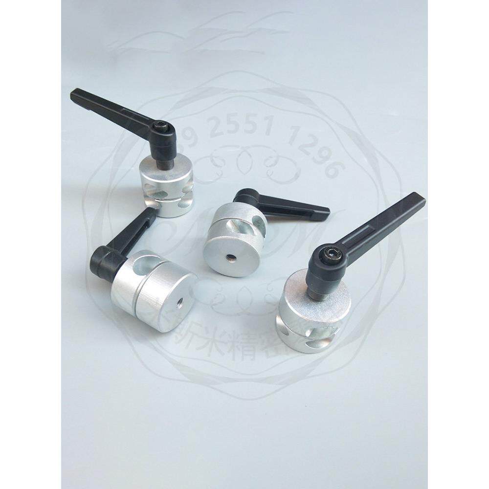 360多角度旋转光轴固定夹 顶针传感器万向双孔支架光电感应连接件