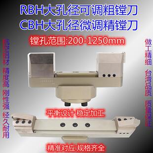 台湾RBH大径双刃粗镗刀CBH大孔径微调精镗刀GBH可调桥式大孔粗镗