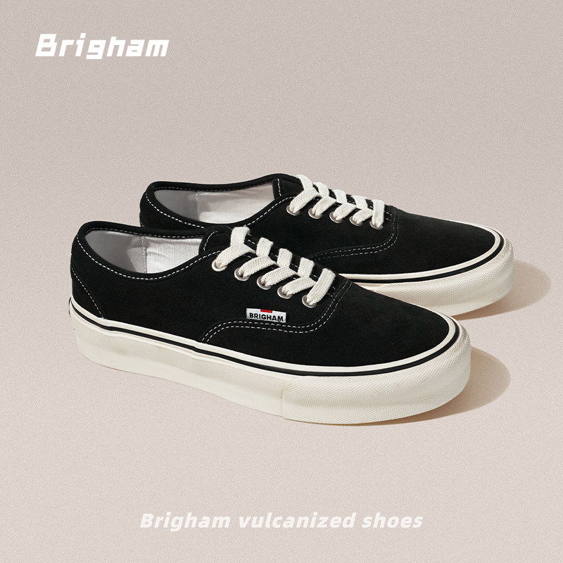 Brigham富二代翻毛皮休闲板鞋