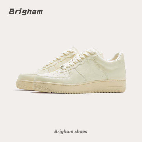 Brigham“基石2.0”经典休闲牛皮透气百搭男女款空军板鞋C600