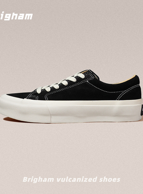 小古董秋冬款加厚翻毛皮复古硫化鞋实心底休闲板鞋男女款L4000