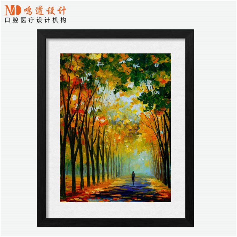 植物花卉油画艺术画 树木装饰画 墙壁挂画 酒店公寓软装壁画图片