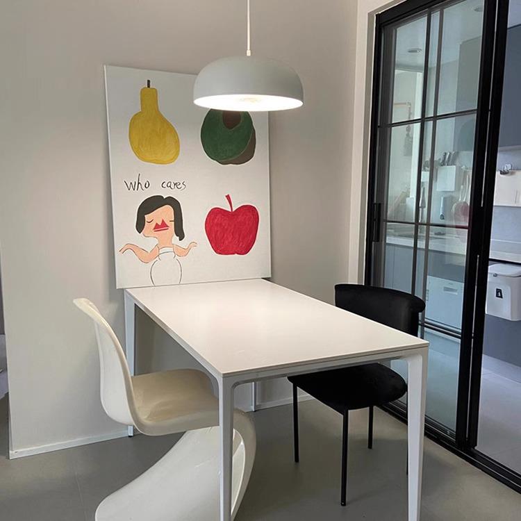 ins风装饰画餐厅客厅小众艺术挂画潮流抽象卡通水果壁画卧室床头图片
