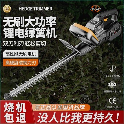 刷电动绿篱修剪充电式大功率园林采茶叶背负式池