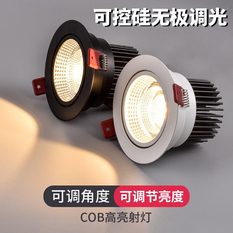 控硅调光调光天灯嵌入明暗控硅光暗灯 - 实物图