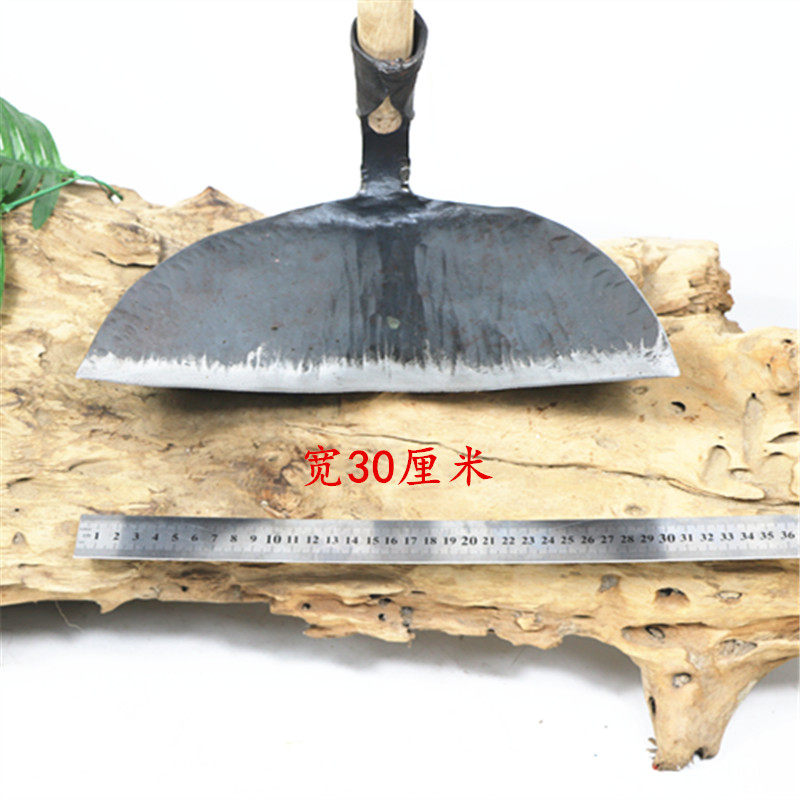阳江铁匠手工锻打大锄农用园林农具园艺工具种菜月芽锄除草锄