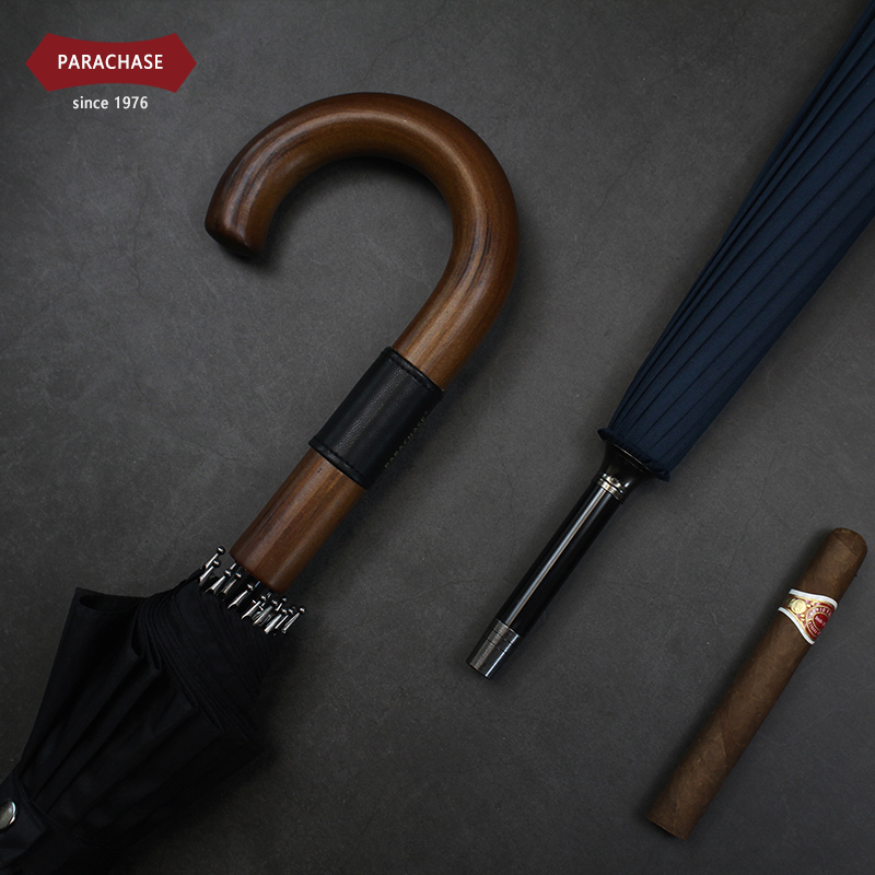 出口16骨超大伞面商务防风直柄伞男女士自动双人长柄雨伞