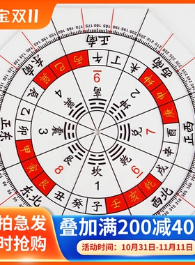元立罗盘八边形压力加厚立规量绘图布局