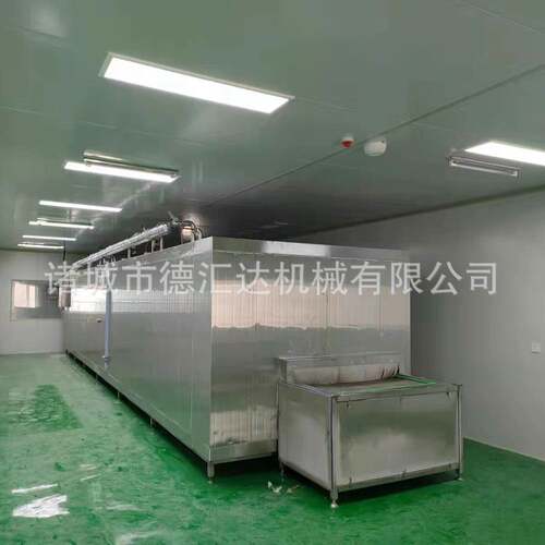 全自动速冻机隧道式速冻机海产品速冻挂冰流水线粽子海鲜速冻设备