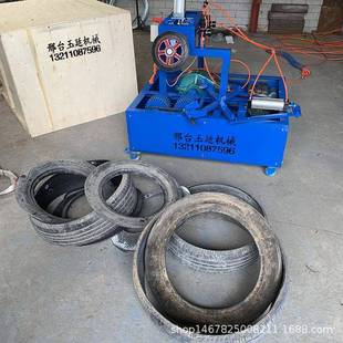 苏州废旧轮胎切割机 轿车轮胎切边机自动 双面轮胎切圈机厂家包邮