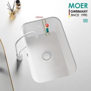 MOER陶瓷加深大容量台下盆家用卫生间洗手盆洗脸盆台盆洗手池阳台