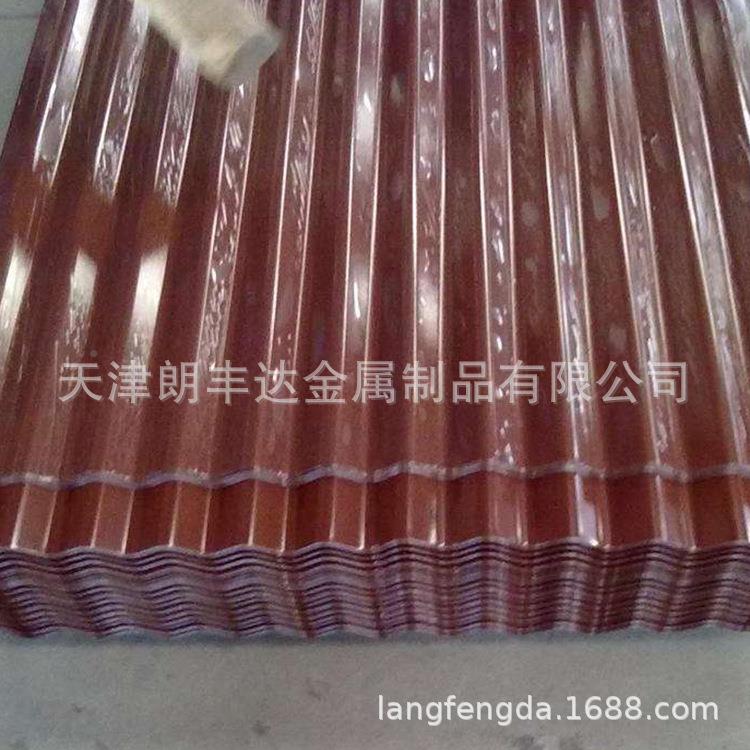 屋顶墙3面04D彩卷497板钢 蓝红灰色 涂不锈彩钢瓦