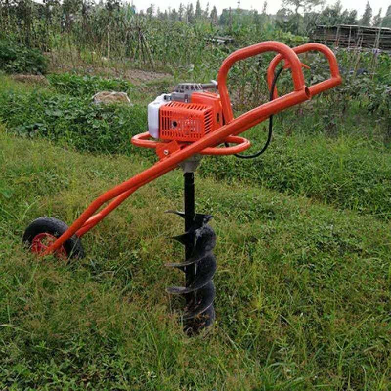 手提式地果钻挖坑挖 手推式树打孔打洞机 热销地MYP钻二四冲程坑