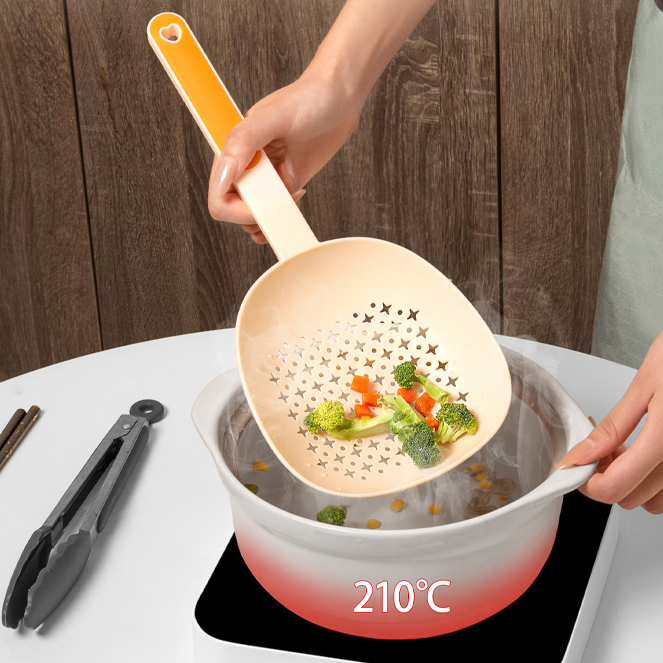 家用食品级大漏勺长柄耐高温