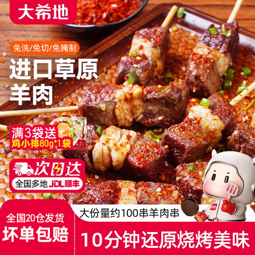 大希地羊肉串腌制半成品食材