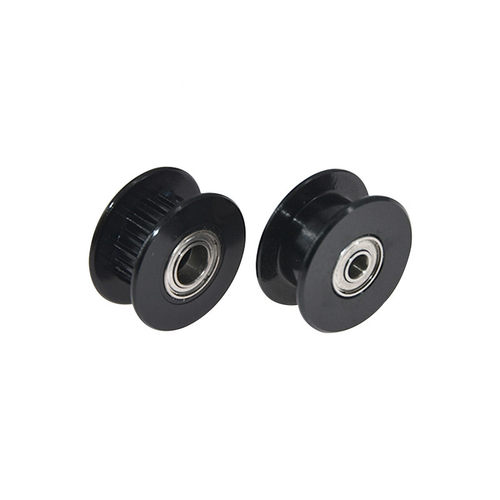 2GT20齿带/不带齿内孔3/5同步轮 H型皮带轮 惰轮 带宽6MM 黑色