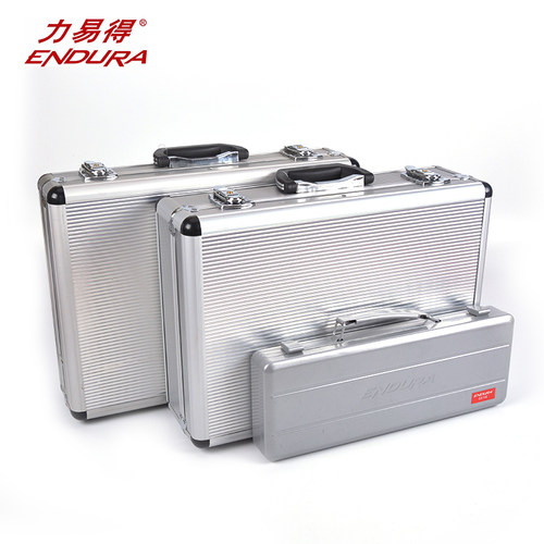 力易得拉杆式铝合金工具箱 铝合金加厚 五金工具箱 E8182