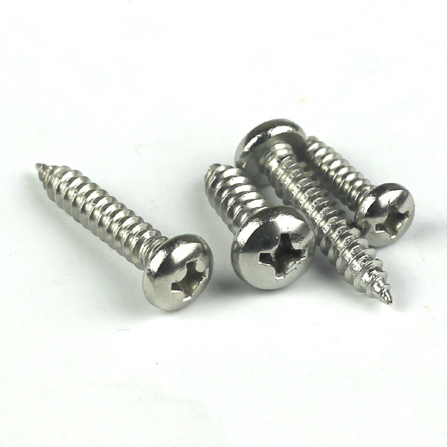 ST3.9不锈钢304盘头自攻螺丝十字圆头自攻螺钉尖尾GB845-85