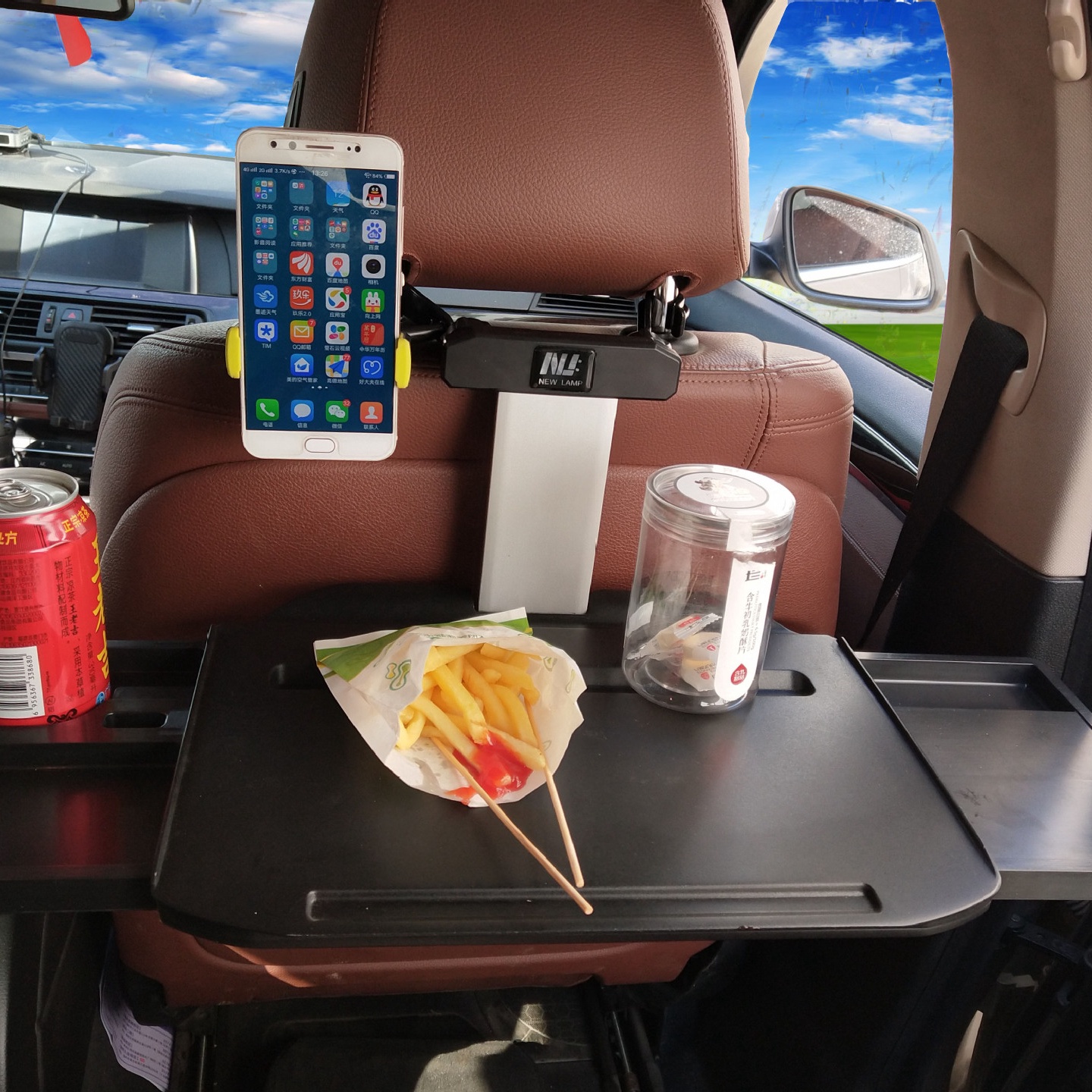 车载电脑支架桌子功能汽车小桌板折叠小餐桌车载ipad手机支架