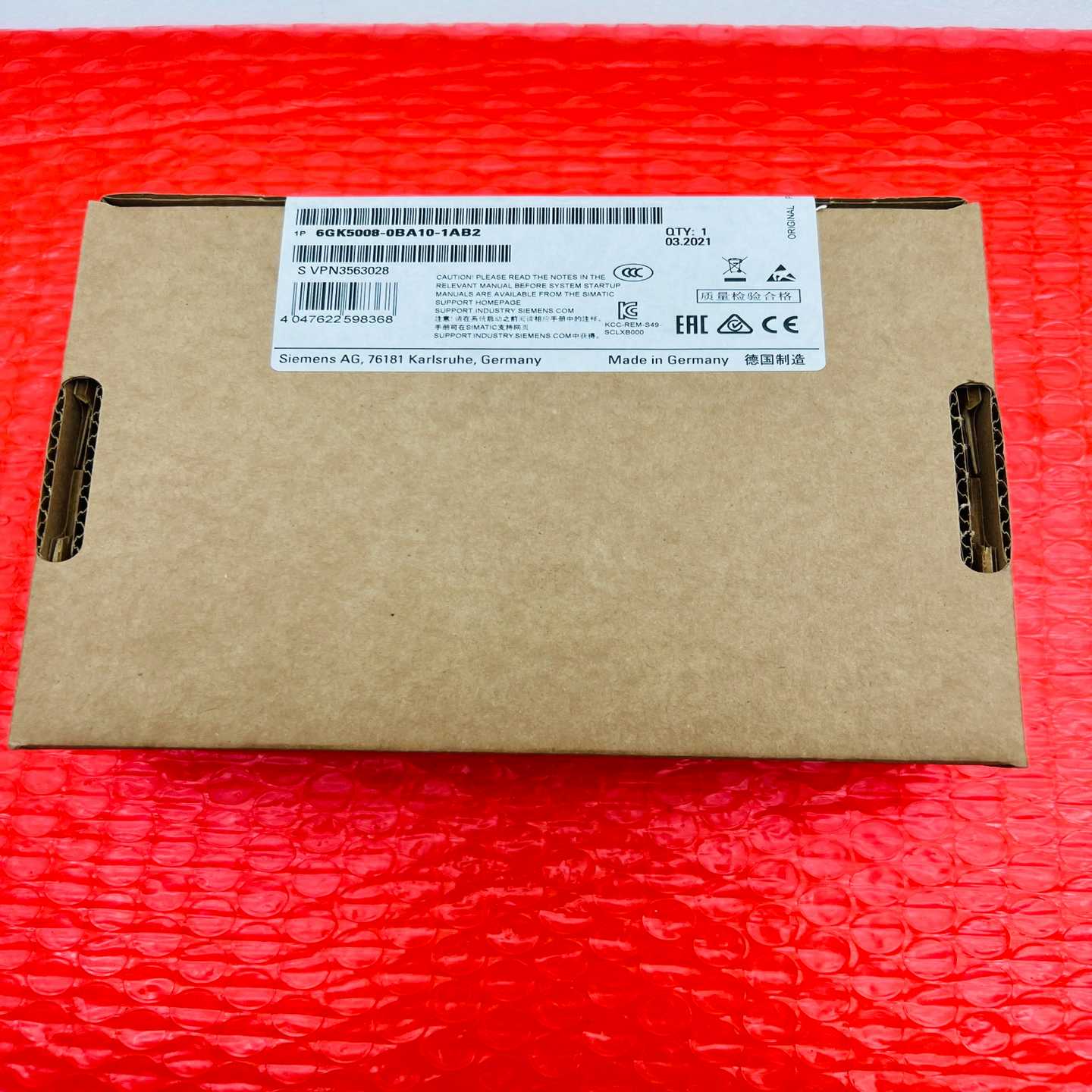 询价6GK5008-0BA10-1AB2模块实物图拍摄