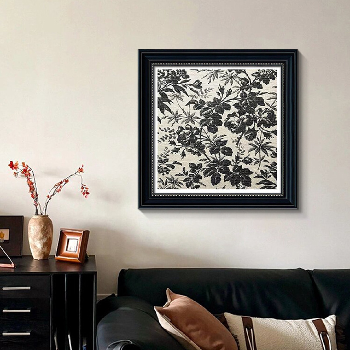 植物花卉美式复古怀旧艺术高级感餐厅装饰画客厅卧室床头挂画玄关图片
