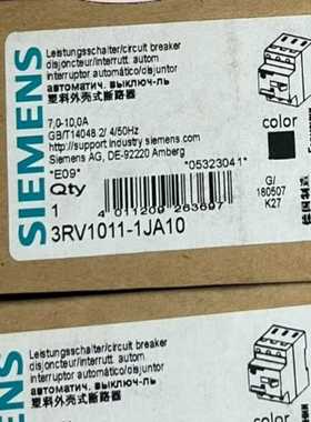 断路器3RV1011-1JA10   7~10A  正~询价