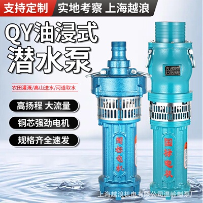 多级泵油浸式潜水泵220v高扬程大流量水井抽水泵农用工业排水灌溉