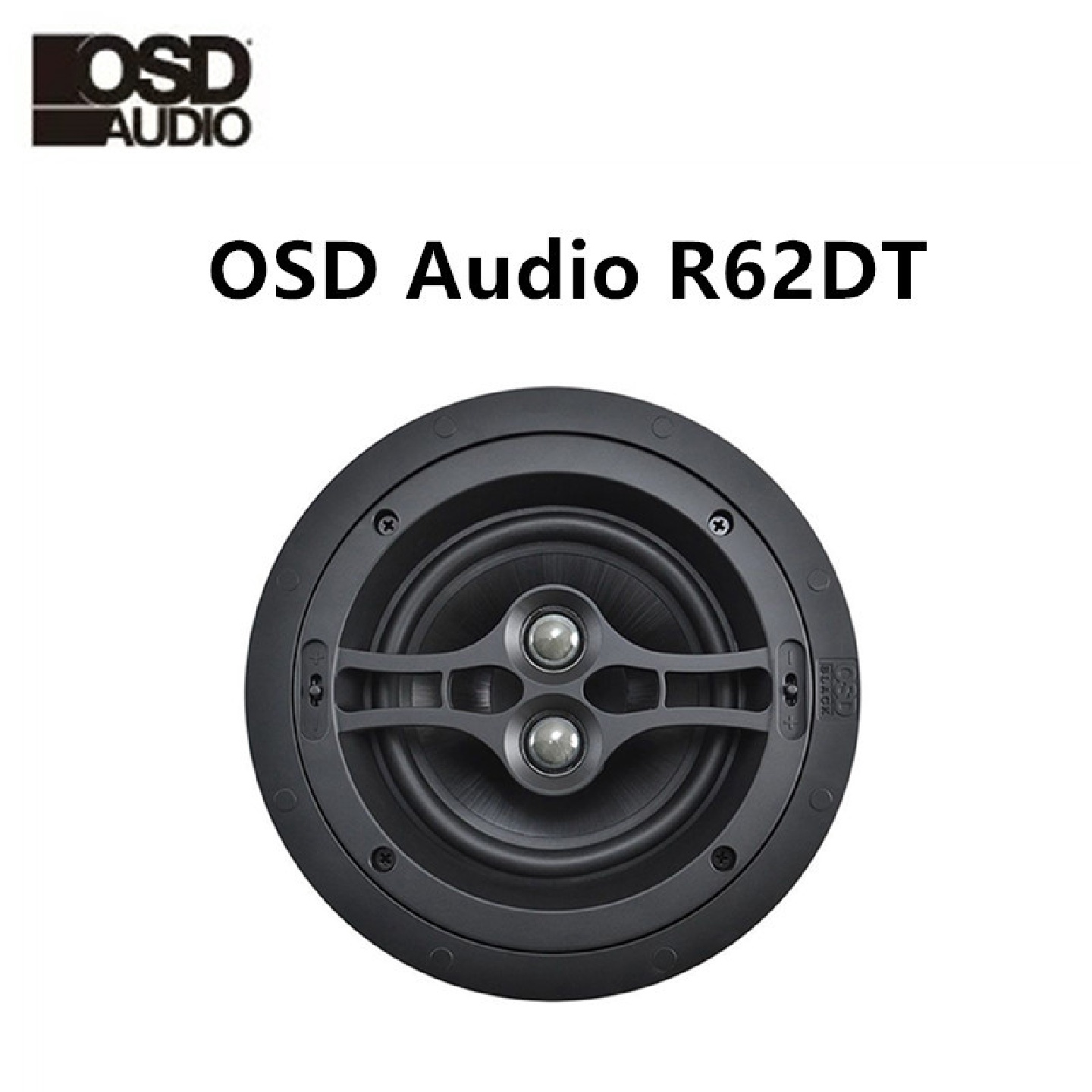 OSDAudioBLACK系列R62DT天花扬声器立体声家用智能音响黑色
