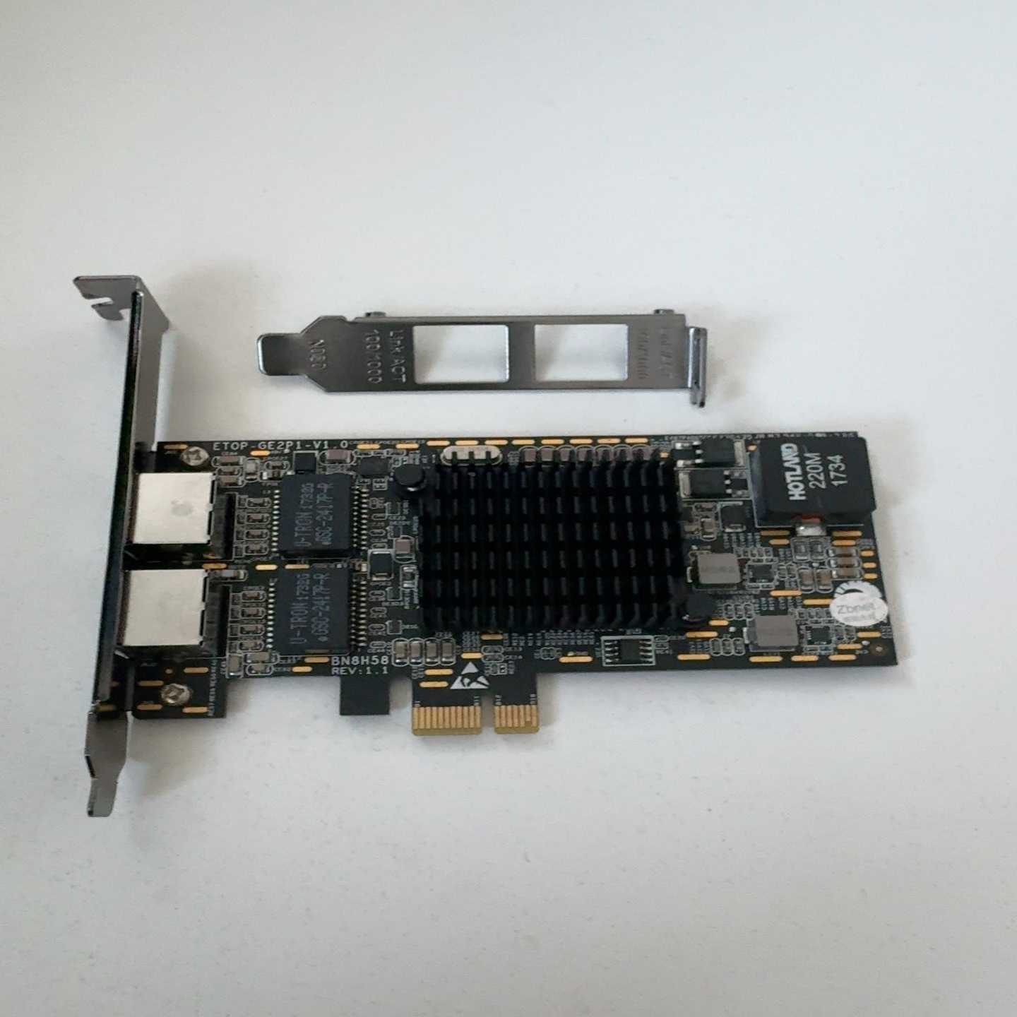 （艺易商行）zbnet千兆双电口POE网卡ZBPOE-T2