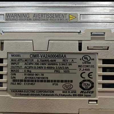 CIMR-VA2A0004BAA安川变频器0.4/0.7询价