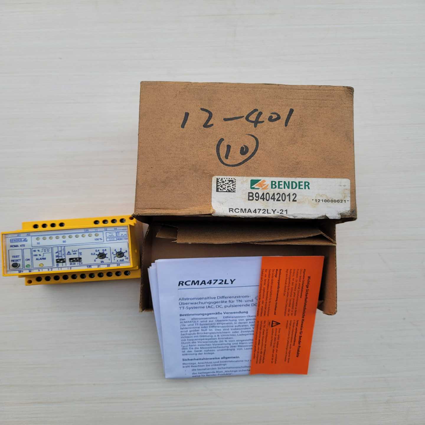纯新BENDER本德尔漏电剩余电流检测 RCMA472LY-(亚飞商行)
