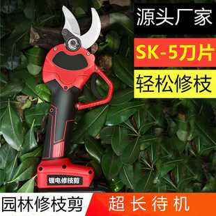 电动修枝剪园林剪刀果树树枝剪锂电剪果树修枝剪刀电动修枝剪