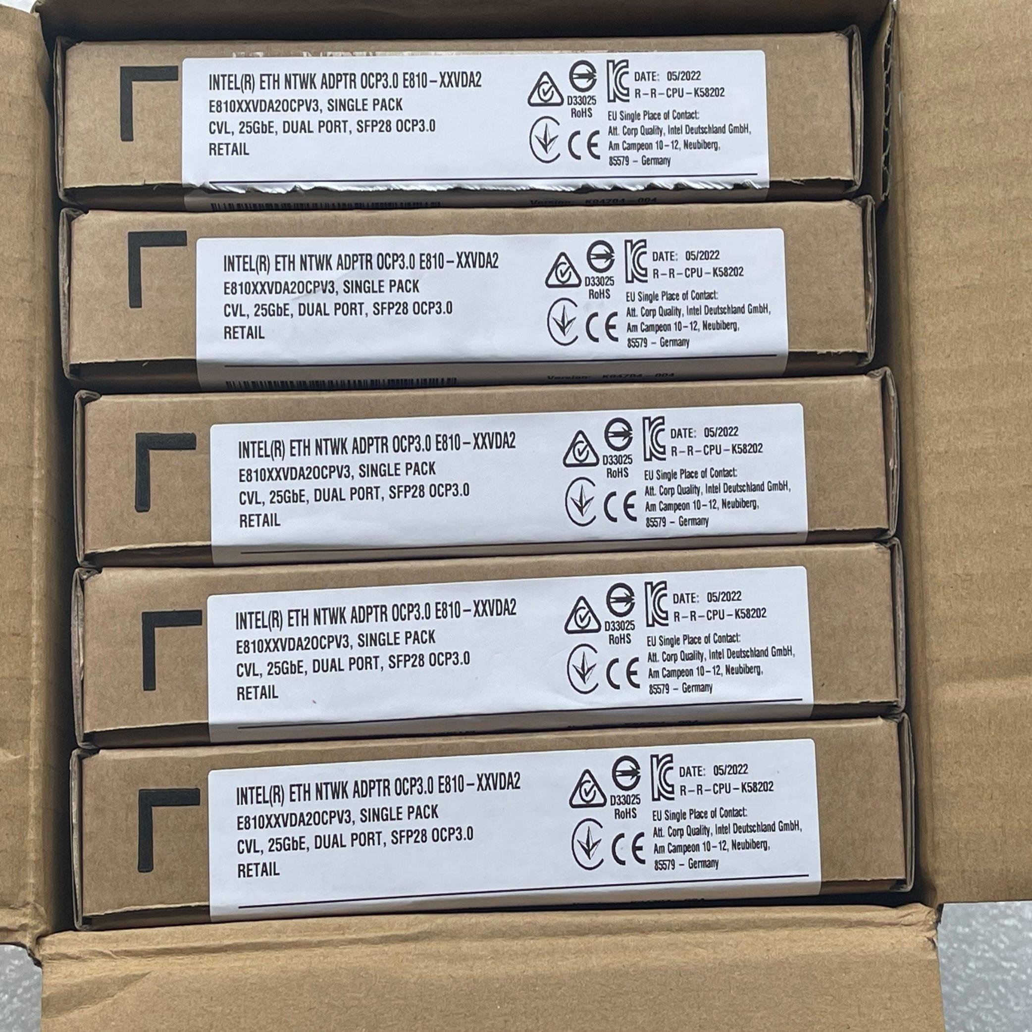 配件Intel E810XXVDA2OCPV3网卡  ocp30 AIOM RDMA iWARP  议价