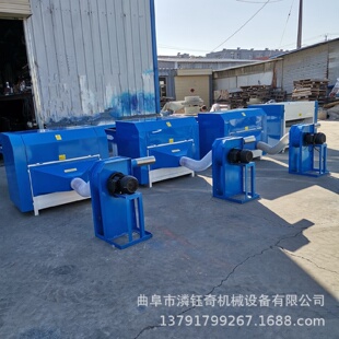机pp棉螺丝棉开松机毛绒玩具开棉充棉机 双工位抱枕充装