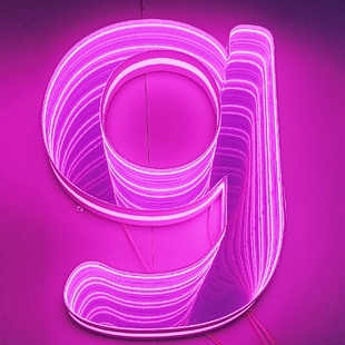 LED霓虹灯发光字深渊镜千层镜3D无限镜面隧道延伸镜景观立体字
