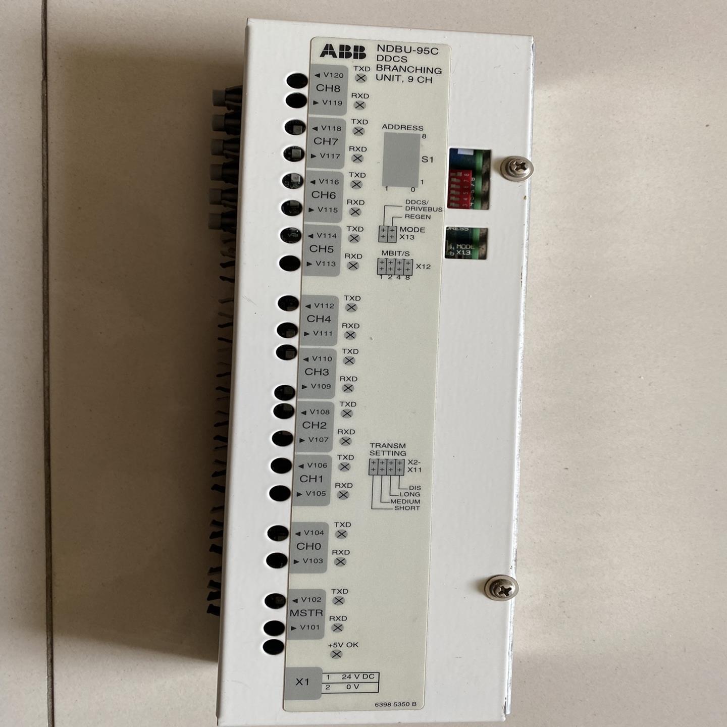 ABB 变频器光纤分配器 NDBU-95C 无包装 （得多机械）