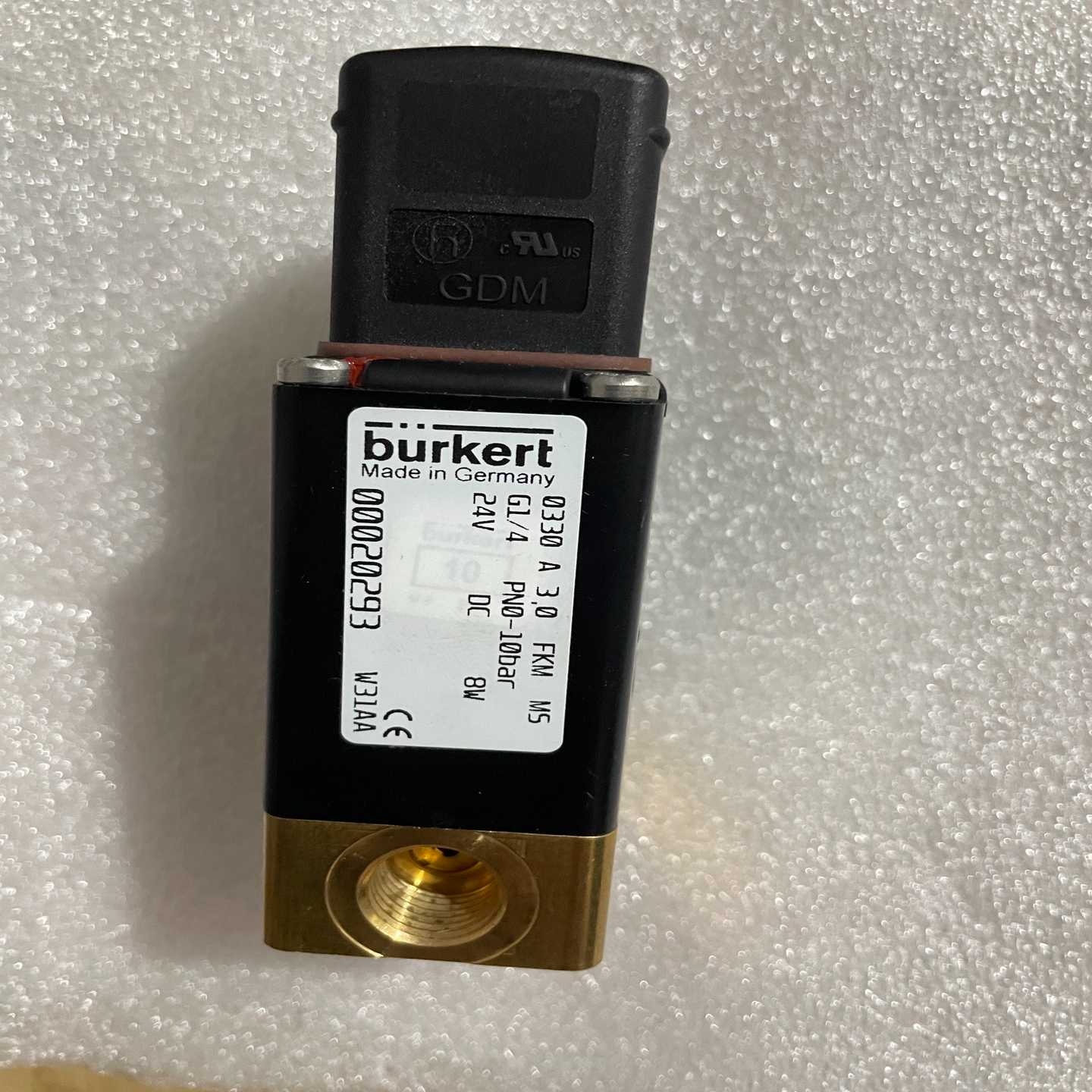burkert电磁阀0330 A 3.0 FKM MS G1（佳毅工控）
