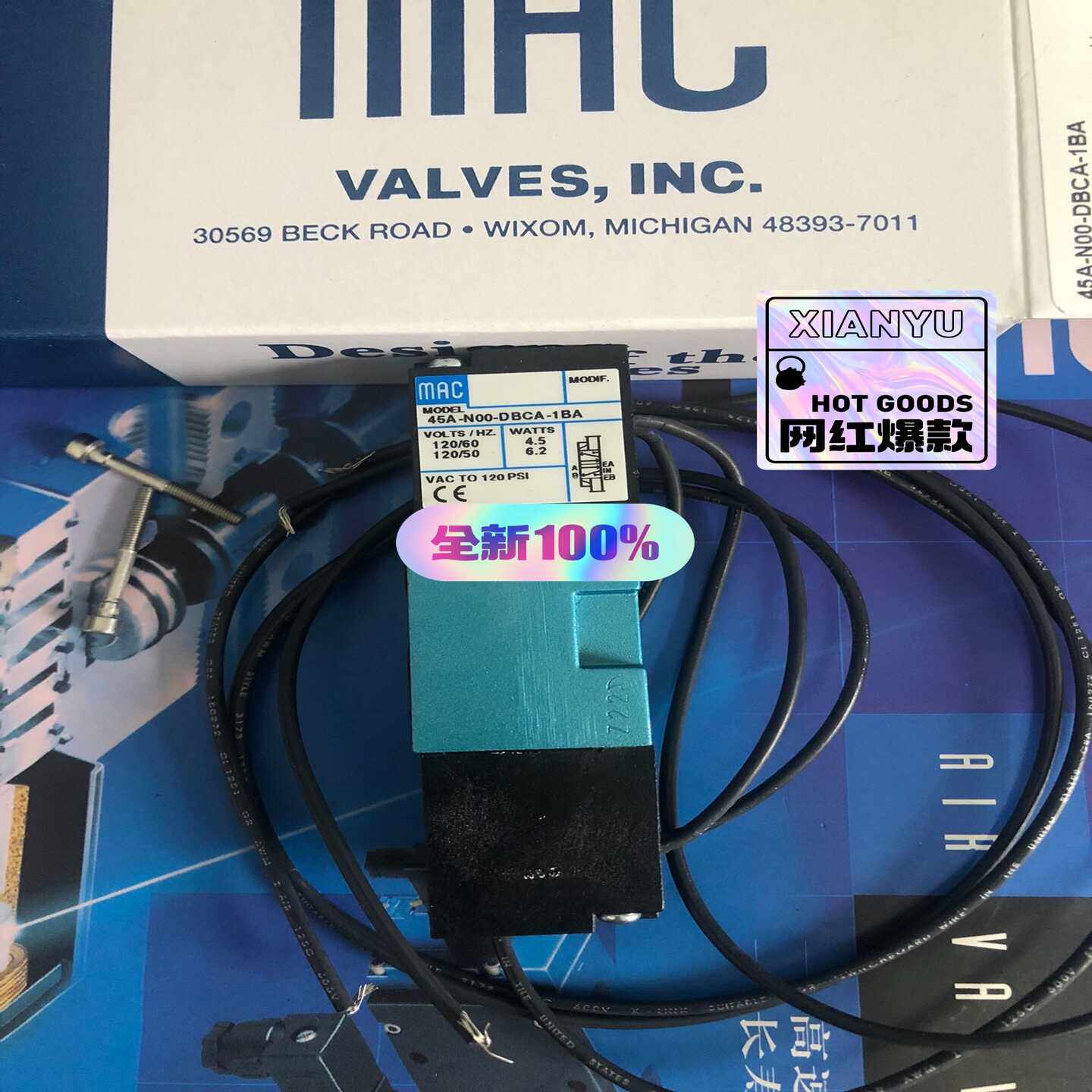美国MAC电磁阀45A-NOO-DBCA-1BA(亚飞商行）
