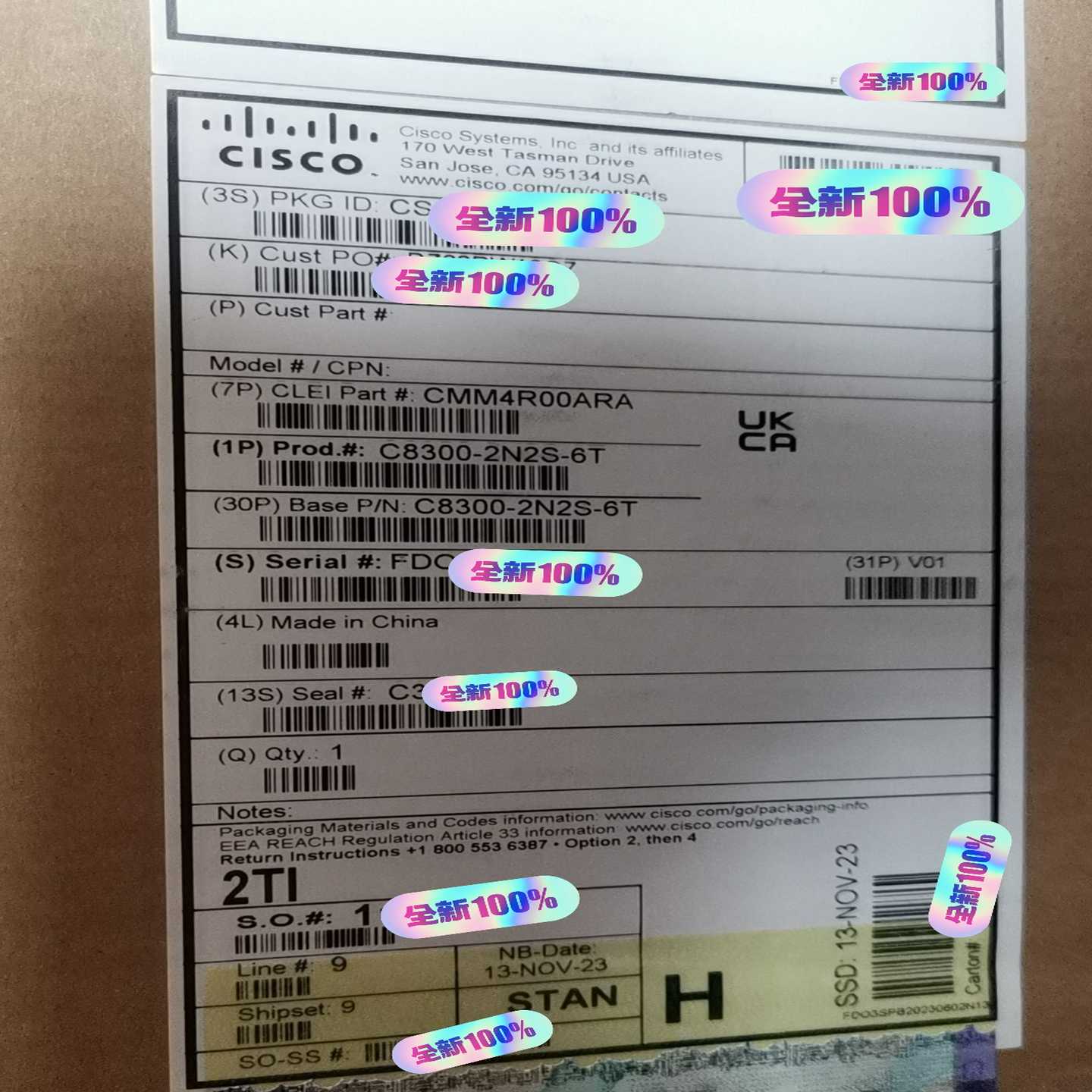 C8300-1N1S-6T 思科企业级路由器 全新未拆封 需