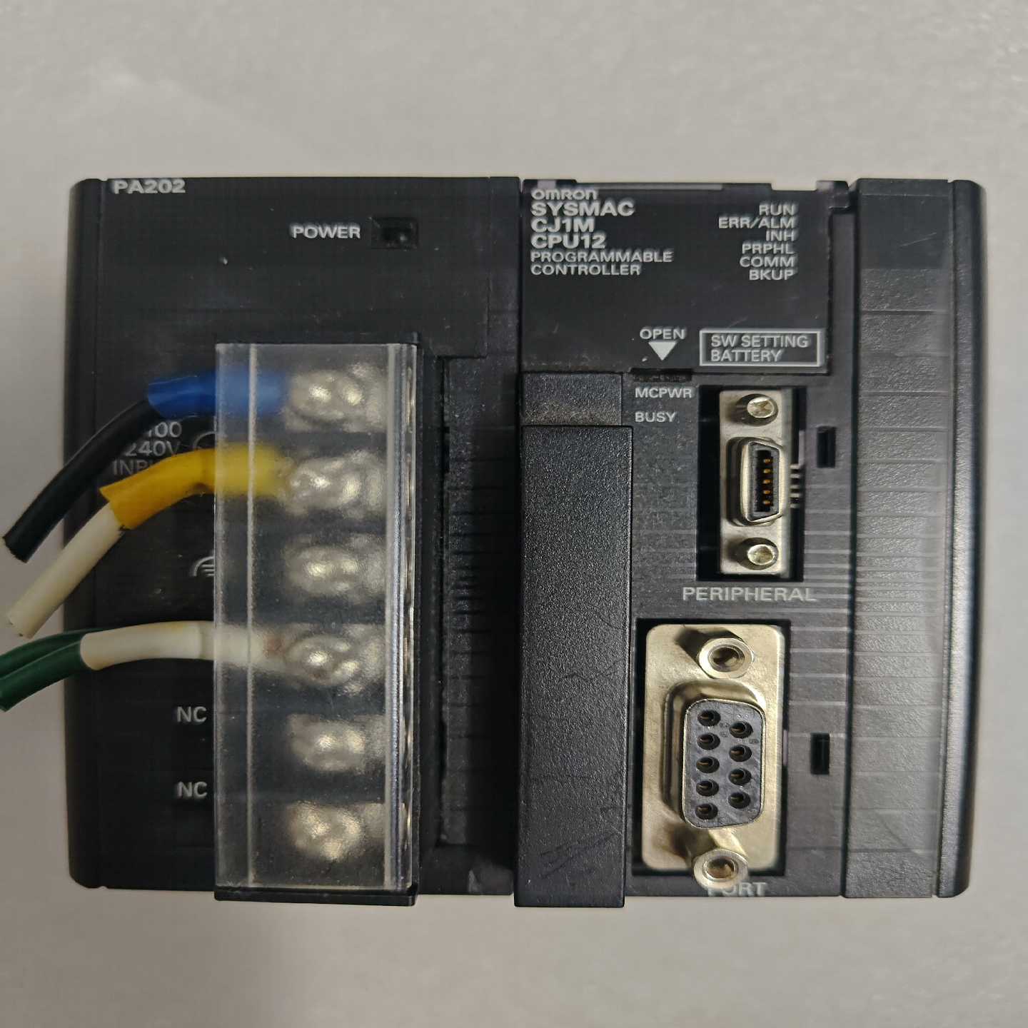 CJ1M-CPU12带电源CJ1W-PA202成色好(通通配件）