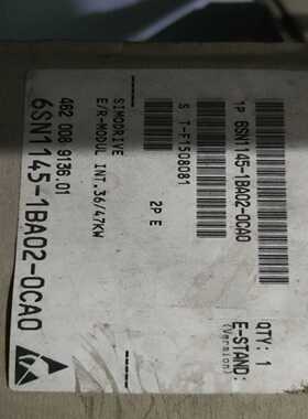 (询价)伺服驱动器6SN1145-1BA02-0CA0