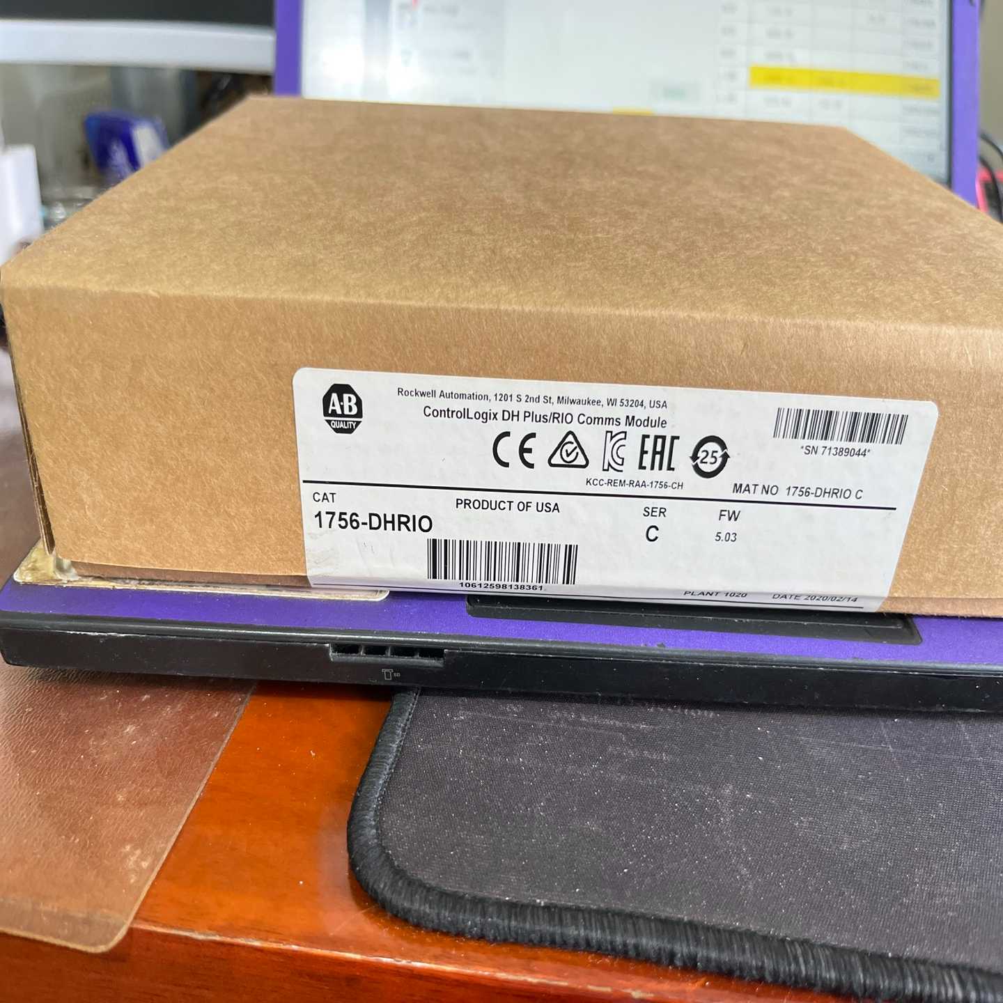 1756-DHRIO模块，未开封。询价