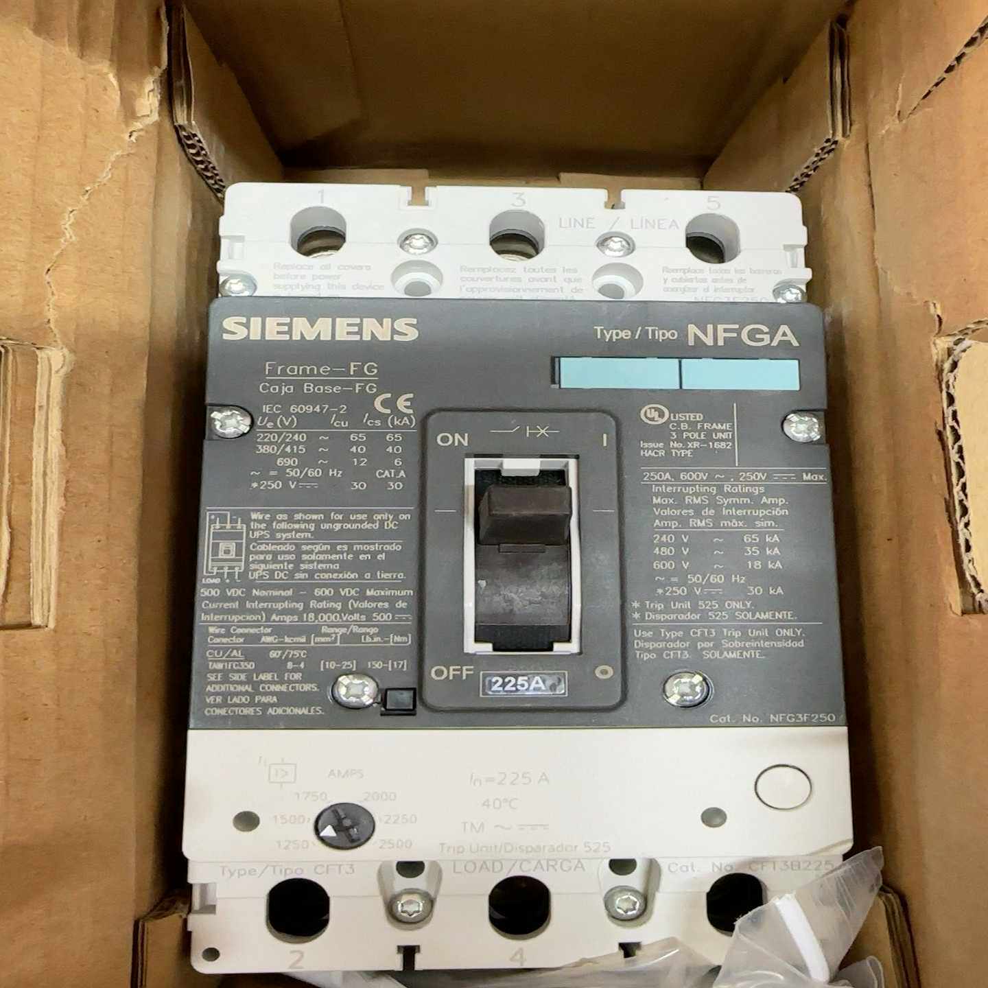 (询价)断路器 NFG3B225L NFG3F250 CFT3