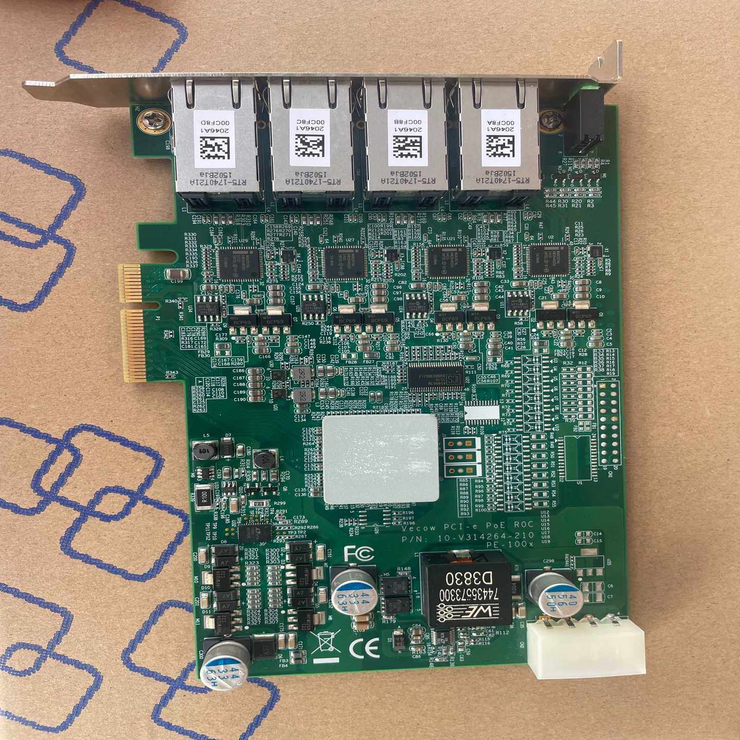 Vecow/超恩科技POE-1004网卡PCI-EP--议价商品